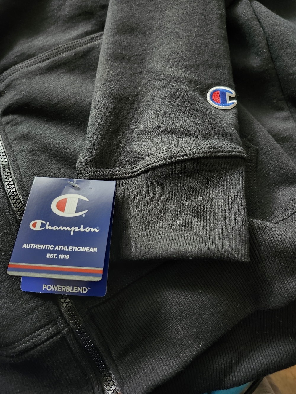 NWT Champion Hoodie In Black Size 3XL - Picture 6 of 6